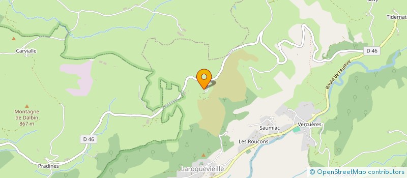 localisation de l'entreprise GROUPEMENT AGRICOLE D'EXPLOITATION EN COMMUN AGREE LANDES à LAROQUEVIEILLE