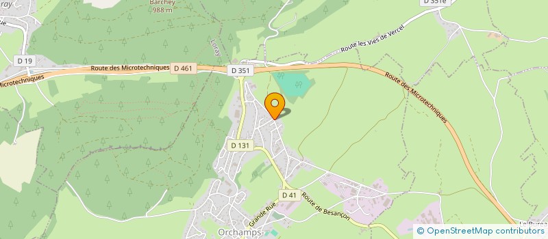 localisation de l'entreprise GROUPEMENT AGRICOLE D'EXPLOITATION EN COMMUN AGREE LAPRAND DU CHENE à ORCHAMPS-VENNES