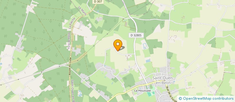 localisation de l'entreprise GROUPEMENT AGRICOLE D'EXPLOITATION EN COMMUN AGREE LE CHARDONNERET  SAINT OUEN EN BELIN