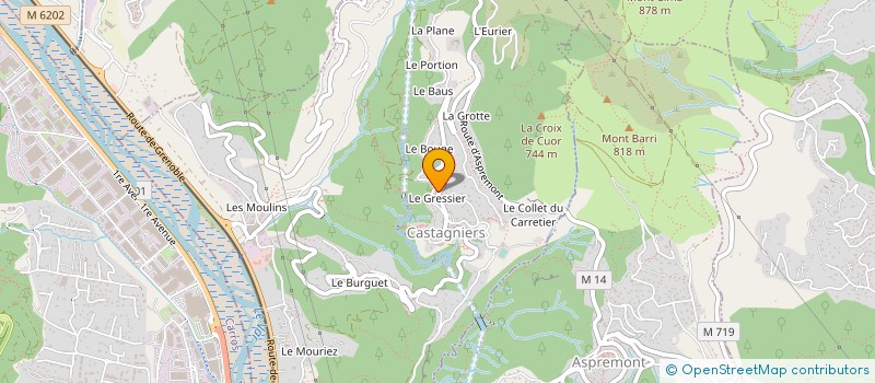 localisation de l'entreprise GROUPEMENT AGRICOLE D'EXPLOITATION EN COMMUN AGREE LE PRIMEUR DE CASTAGNIERS à CASTAGNIERS