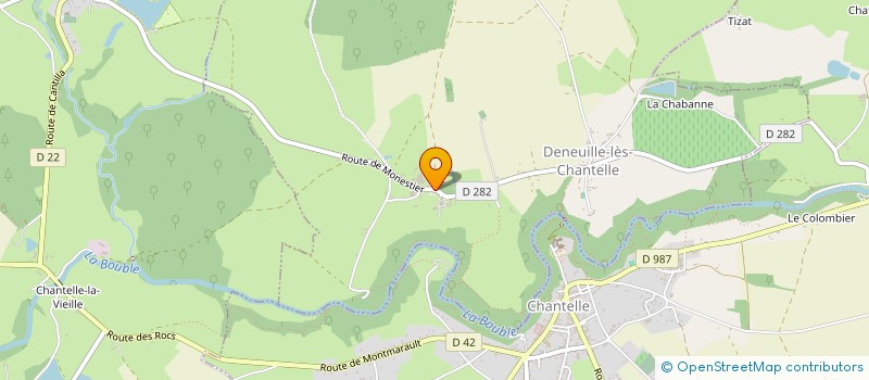 localisation de l'entreprise GROUPEMENT AGRICOLE D'EXPLOITATION EN COMMUN AGREE MARTINET  DENEUILLE-LES-CHANTELLE