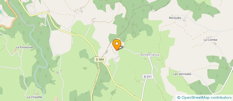 localisation de l'entreprise GROUPEMENT AGRICOLE D'EXPLOITATION EN COMMUN AGREE PECOUL LA BARRE DE FER à ANTERRIEUX