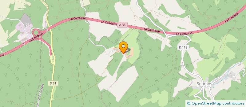 localisation de l'entreprise GROUPEMENT AGRICOLE D'EXPLOITATION EN COMMUN AGREE RACINE à L'ISLE-SUR-LE-DOUBS
