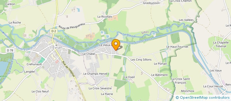 localisation de l'entreprise GROUPEMENT AGRICOLE D'EXPLOITATION EN COMMUN AGREE RONCEROUX à SAINT-JUDOCE