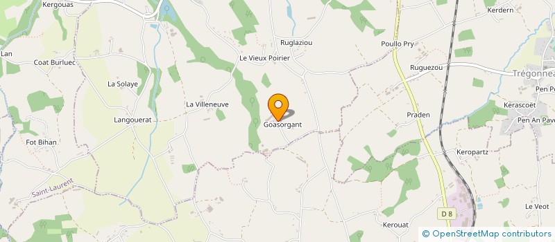 localisation de l'entreprise GROUPEMENT AGRICOLE D'EXPLOITATION EN COMMUN AN AWEN à KERMOROCH
