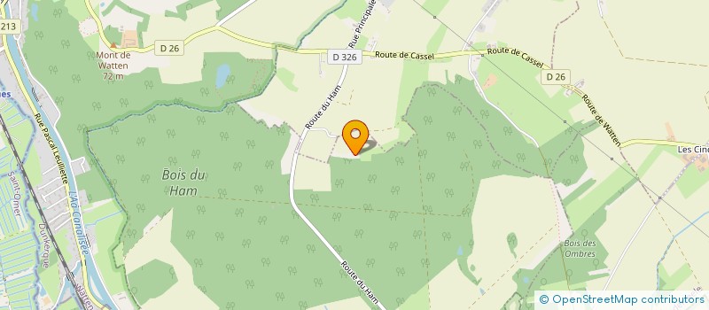 localisation de l'entreprise GROUPEMENT AGRICOLE D'EXPLOITATION EN COMMUN BAUDENS CAPPELAERE  SAINT-MOMELIN