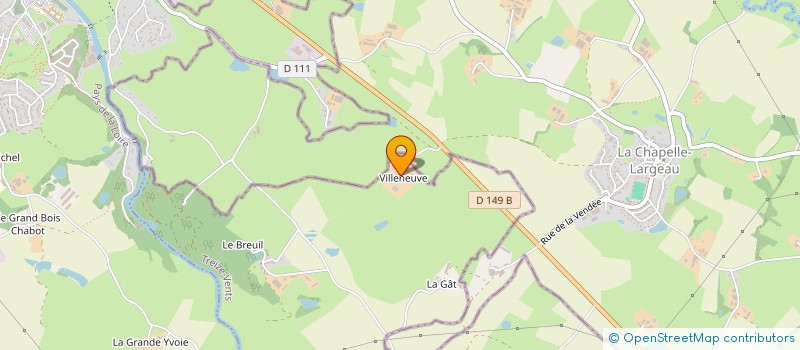 localisation de l'entreprise GROUPEMENT AGRICOLE D'EXPLOITATION EN COMMUN BEAUFRETON PERE ET FILS  TREIZE-VENTS