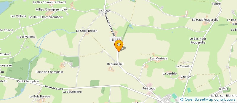 localisation de l'entreprise GROUPEMENT AGRICOLE D EXPLOITATION EN COMMUN BECHU FRERES à SAINT-PIERRE-DES-LANDES