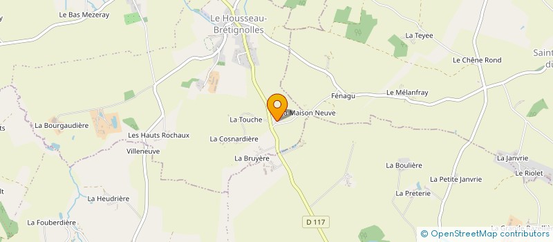 localisation de l'entreprise GROUPEMENT AGRICOLE D EXPLOITATION EN COMMUN BELLE VUE à SAINT-JULIEN-DU-TERROUX