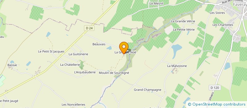 localisation de l'entreprise GROUPEMENT AGRICOLE D'EXPLOITATION EN COMMUN BELLIS PERENNIS à CHEMILLE-EN-ANJOU
