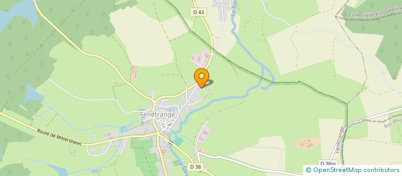 localisation de l'entreprise GROUPEMENT AGRICOLE D'EXPLOITATION EN COMMUN BERTSCHY JEREMY ET MARTIN  FENETRANGE