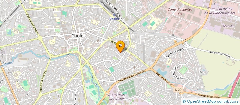 localisation de l'entreprise GROUPEMENT AGRICOLE D'EXPLOITATION EN COMMUN BOCAMAUGES à CHOLET