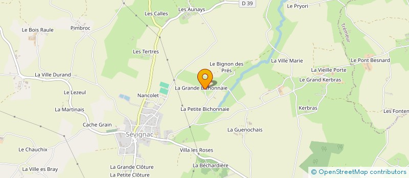 localisation de l'entreprise GROUPEMENT AGRICOLE D'EXPLOITATION EN COMMUN BRAL à SEVIGNAC
