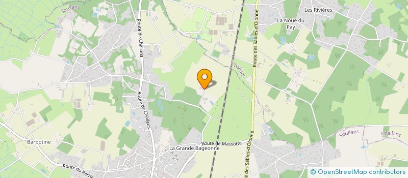 localisation de l'entreprise GROUPEMENT AGRICOLE D'EXPLOITATION EN COMMUN CDS à SOULLANS