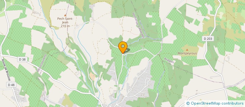 localisation de l'entreprise GROUPEMENT AGRICOLE D EXPLOITATION EN COMMUN CHANTE GRILLON  PENNAUTIER