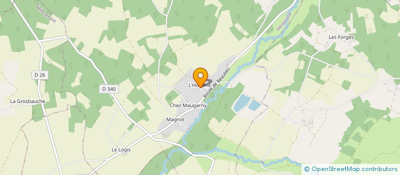 localisation de l'entreprise GROUPEMENT AGRICOLE D'EXPLOITATION EN COMMUN CHEZ PAULEX à VENTOUSE