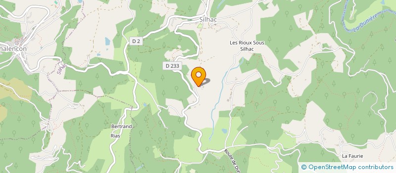 localisation de l'entreprise GROUPEMENT AGRICOLE D EXPLOITATION EN COMMUN CHIROUZE à SILHAC