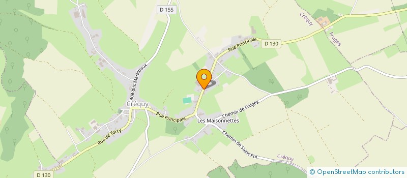 localisation de l'entreprise GROUPEMENT AGRICOLE D'EXPLOITATION EN COMMUN COMBAUX  CREQUY