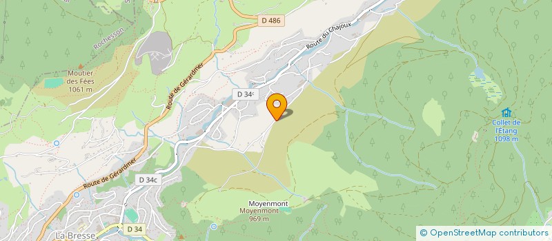 localisation de l'entreprise GROUPEMENT AGRICOLE D'EXPLOITATION EN COMMUN D'ENTRE LES GOUTTES  LA BRESSE