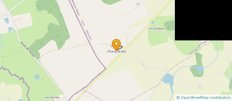 localisation de l'entreprise GROUPEMENT AGRICOLE D'EXPLOITATION EN COMMUN DAMET à GANNAY-SUR-LOIRE