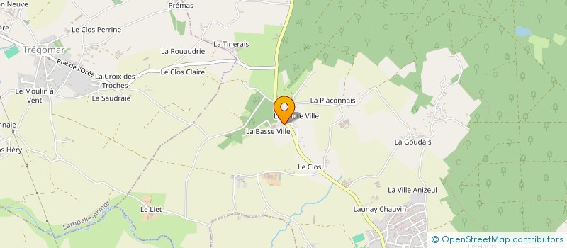 localisation de l'entreprise GROUPEMENT AGRICOLE D'EXPLOITATION EN COMMUN DE BASSE VILLE à PLEDELIAC