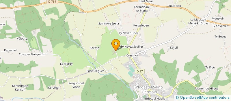localisation de l'entreprise GROUPEMENT AGRICOLE D'EXPLOITATION EN COMMUN DE BRIEC BRAS à PLOGASTEL-SAINT-GERMAIN
