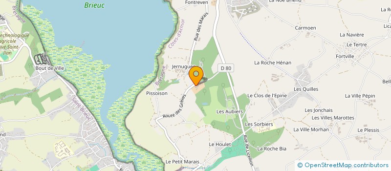 localisation de l'entreprise GROUPEMENT AGRICOLE D'EXPLOITATION EN COMMUN DE FAOUET à HILLION