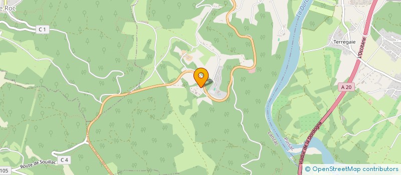 localisation de l'entreprise GROUPEMENT AGRICOLE D'EXPLOITATION EN COMMUN DE GREZELADE  LANZAC