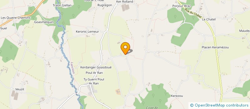 localisation de l'entreprise GROUPEMENT AGRICOLE D'EXPLOITATION EN COMMUN DE KERBORIOU  PLESTIN-LES-GREVES