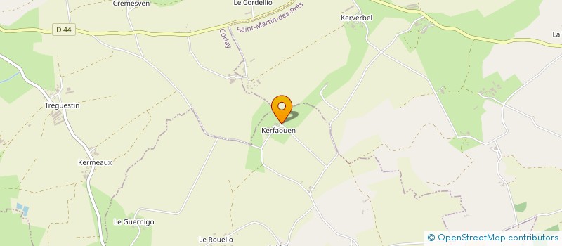 localisation de l'entreprise GROUPEMENT AGRICOLE D'EXPLOITATION EN COMMUN DE KERFAOUEN à SAINT-MAYEUX