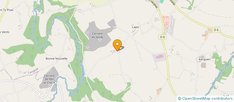localisation de l'entreprise GROUPEMENT AGRICOLE D'EXPLOITATION EN COMMUN DE KEROUEL à LA ROCHE-JAUDY