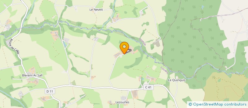 localisation de l'entreprise GROUPEMENT AGRICOLE D'EXPLOITATION EN COMMUN DE KERPRIGENT à LOCARN