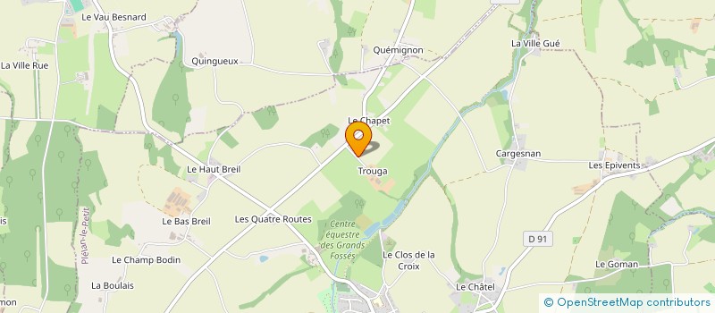 localisation de l'entreprise GROUPEMENT AGRICOLE D'EXPLOITATION EN COMMUN DE L'ETRAT  PLELAN-LE-PETIT