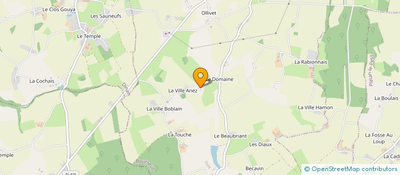 localisation de l'entreprise GROUPEMENT AGRICOLE D'EXPLOITATION EN COMMUN DE L'HERMINE à PLUDUNO