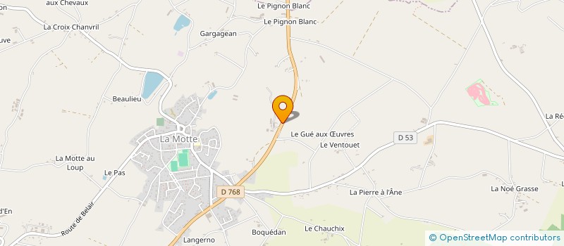 localisation de l'entreprise GROUPEMENT AGRICOLE D'EXPLOITATION EN COMMUN DE LA BICHE à LA MOTTE