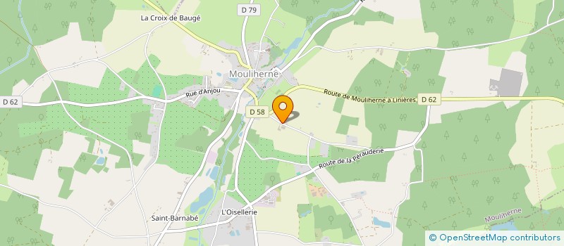 localisation de l'entreprise GROUPEMENT AGRICOLE D'EXPLOITATION EN COMMUN DE LA CHENELLERIE à MOULIHERNE