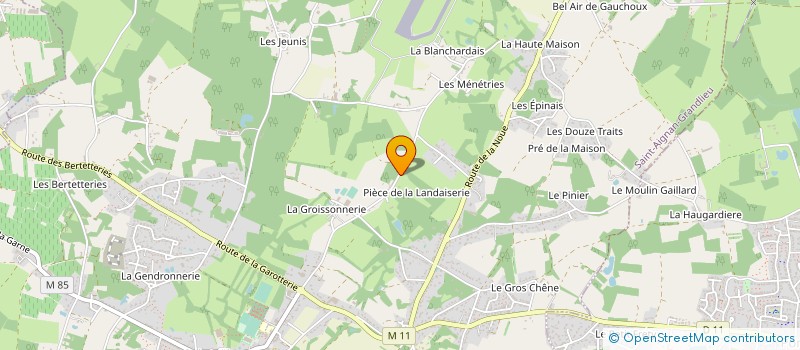 localisation de l'entreprise GROUPEMENT AGRICOLE D'EXPLOITATION EN COMMUN DE LA CHEVRETTE  PONT-SAINT-MARTIN