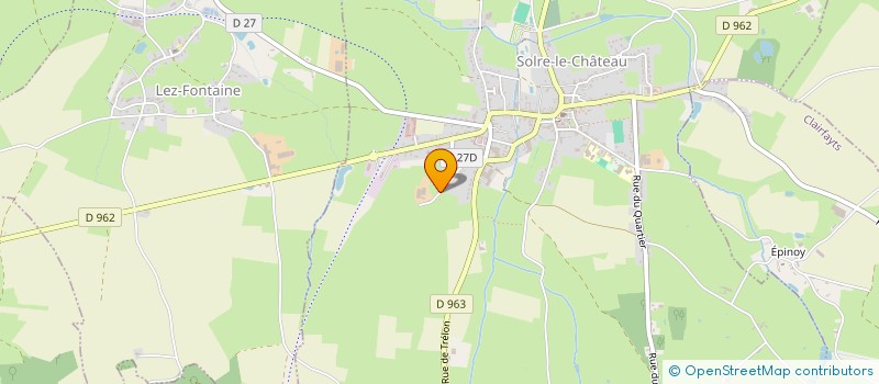 localisation de l'entreprise GROUPEMENT AGRICOLE D'EXPLOITATION EN COMMUN DE LA CLOUTERIE  SOLRE-LE-CHATEAU