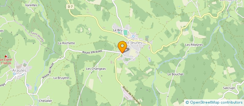 localisation de l'entreprise GROUPEMENT AGRICOLE D'EXPLOITATION EN COMMUN DE LA DENTELLIERE à SAINT-JEURES