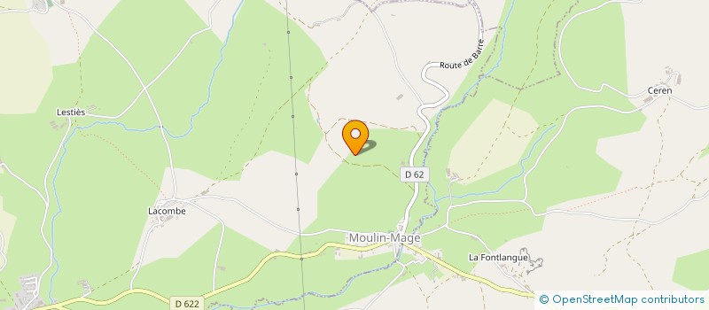 localisation de l'entreprise GROUPEMENT AGRICOLE D'EXPLOITATION EN COMMUN DE LA FAISSE à MURAT-SUR-VEBRE