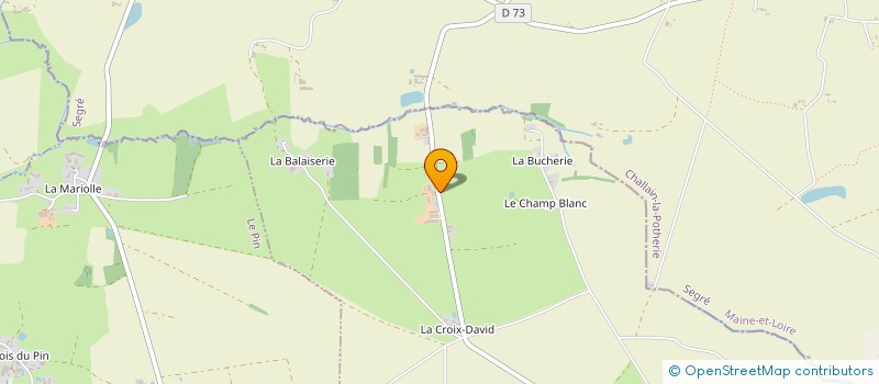 localisation de l'entreprise GROUPEMENT AGRICOLE D'EXPLOITATION EN COMMUN DE LA FEUVRAIE à VALLONS-DE-L'ERDRE