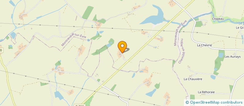 localisation de l'entreprise GROUPEMENT AGRICOLE D'EXPLOITATION EN COMMUN DE LA GOUPILLERE à MONTREVAULT-SUR-EVRE