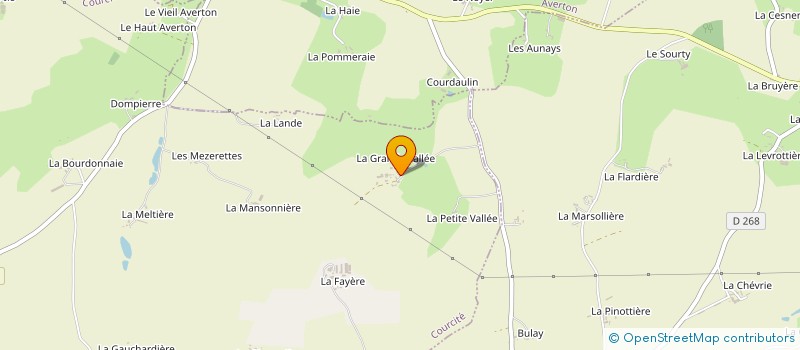 localisation de l'entreprise GROUPEMENT AGRICOLE D'EXPLOITATION EN COMMUN DE LA GRANDE VALLEE à COURCITE