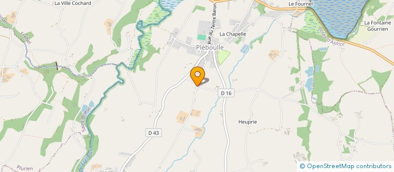 localisation de l'entreprise GROUPEMENT AGRICOLE D'EXPLOITATION EN COMMUN DE LA GRANDE VILLE NEUVE à PLEBOULLE