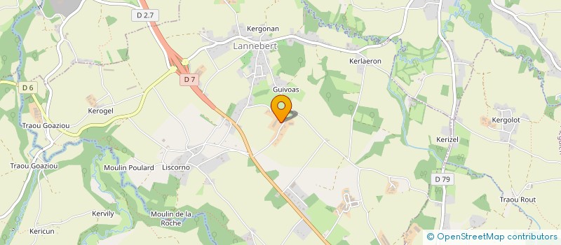 localisation de l'entreprise GROUPEMENT AGRICOLE D'EXPLOITATION EN COMMUN DE LA GRANVILLE à LANNEBERT