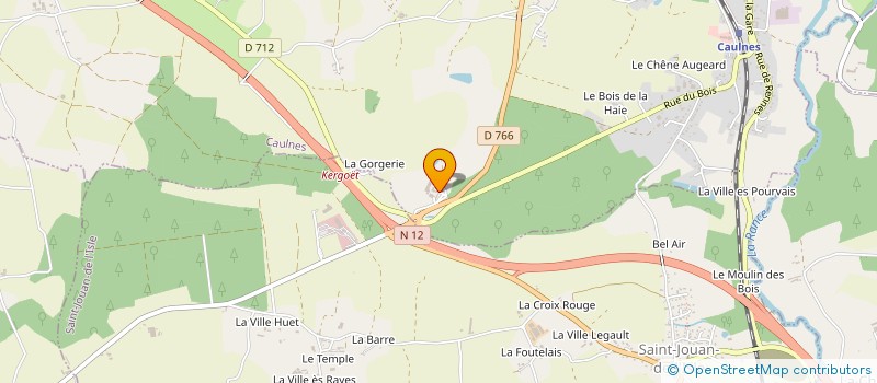 localisation de l'entreprise GROUPEMENT AGRICOLE D'EXPLOITATION EN COMMUN DE LA HAIE à CAULNES
