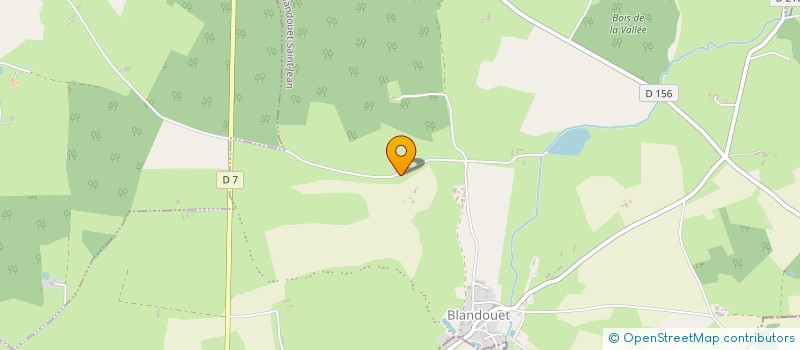 localisation de l'entreprise GROUPEMENT AGRICOLE D EXPLOITATION EN COMMUN DE LA HENNERIE à BLANDOUET-SAINT JEAN