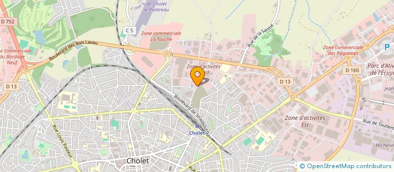 localisation de l'entreprise GROUPEMENT AGRICOLE D'EXPLOITATION EN COMMUN DE LA JOMINIERE à CHOLET