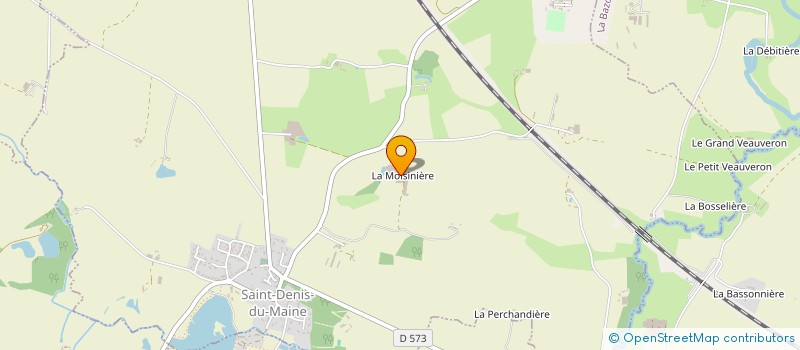 localisation de l'entreprise GROUPEMENT AGRICOLE D EXPLOITATION EN COMMUN DE LA MOISINIERE  SAINT-DENIS-DU-MAINE