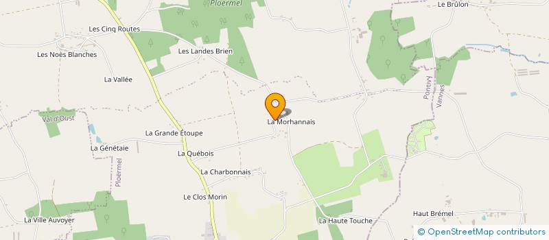 localisation de l'entreprise GROUPEMENT AGRICOLE D'EXPLOITATION EN COMMUN DE LA MORHANNAIS à PLOERMEL